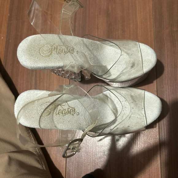 Pleaser Clear Platform Heels - Picture 2 of 2